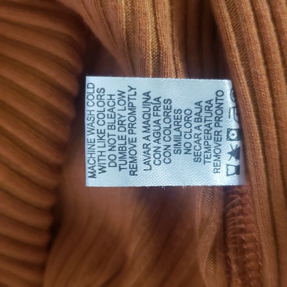 CT895 Culture Code Ribbed Long Sleeve Fitted Blouse L - Picture 6 of 6